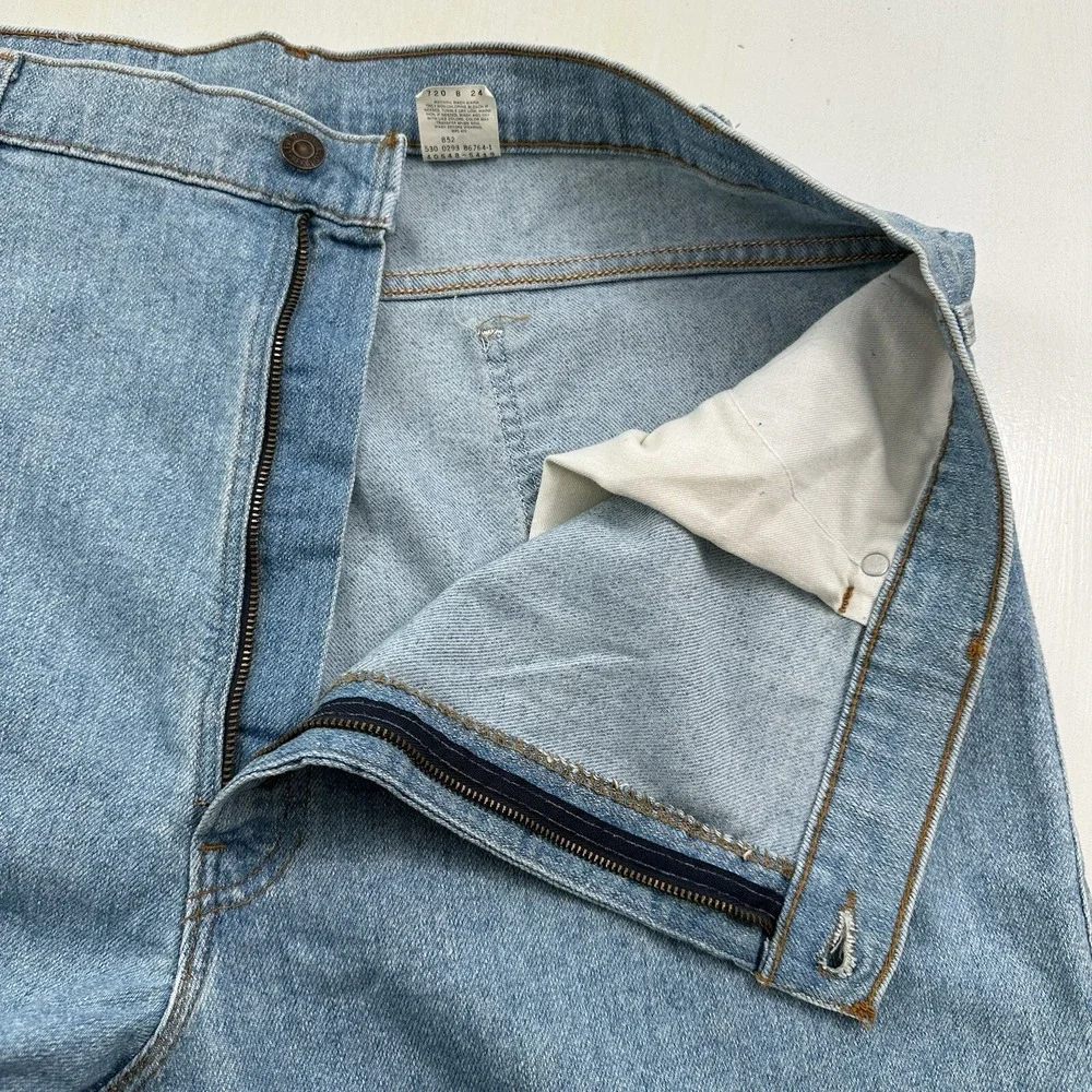 VTG Levi's Men's White Tab Denim Jeans 40x30 Light Wash Relaxed 80s 90s USA Made